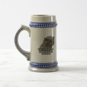 Jarra De Cerveza Meme de gatos divertidos para los amantes de los g