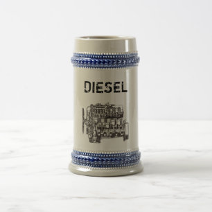 Jarra De Cerveza Mercedes diesel Stein