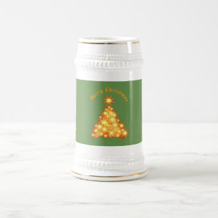 Jarra De Cerveza Merry Christmas Golden Tree Thunder_Cove