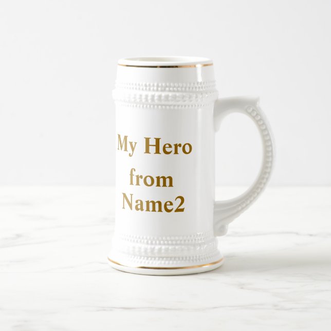 Jarra De Cerveza Mi papá, mi héroe (Derecha)