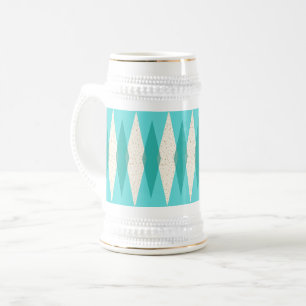 Jarra De Cerveza Mid Century Modern Argyle Stein