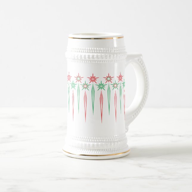 Jarra De Cerveza Mid Mod Icicles Stein (Anverso derecho)