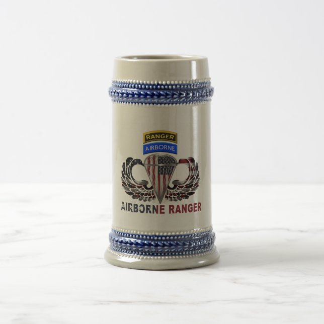 Jarra De Cerveza Mighty Airborne Ranger Paratrooper (Centro)