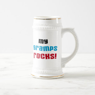 Jarra De Cerveza Mis Gramps Rocks camisetas y regalos