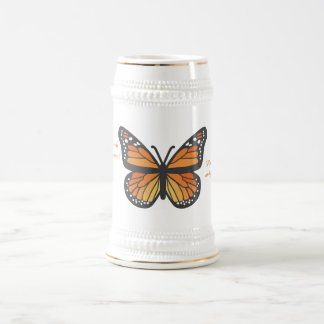 Jarra De Cerveza Monarch Butterfly Stein