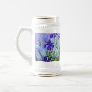 Jarra De Cerveza Monet Lilac Irises