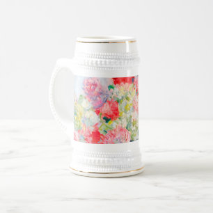 Jarra De Cerveza Monet Peonies