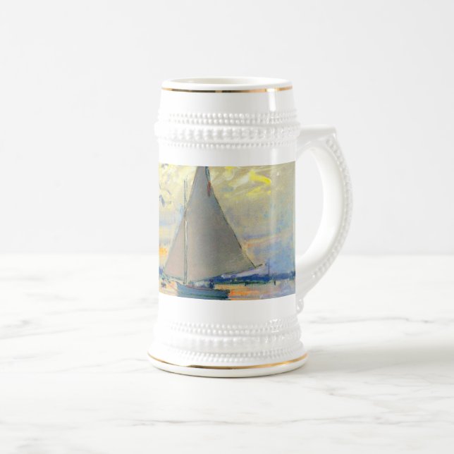 Jarra De Cerveza Monet Sailboat en Le Petit-Gennevilliers (Anverso derecho)