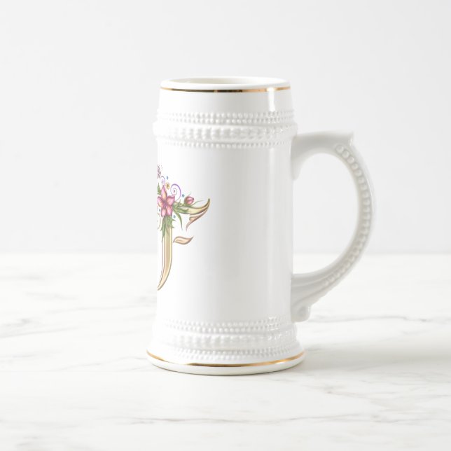 Jarra De Cerveza Monograma F Gift Mug (Derecha)