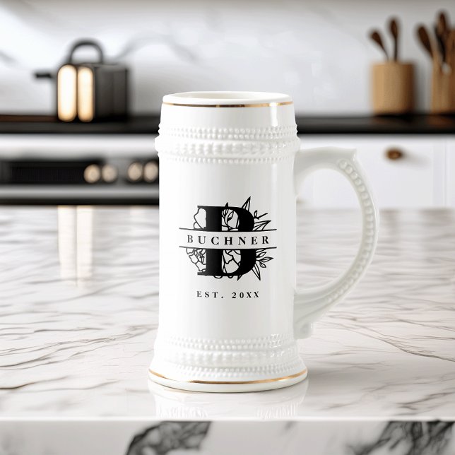 Jarra De Cerveza Monograma familiar (Subido por el creador)
