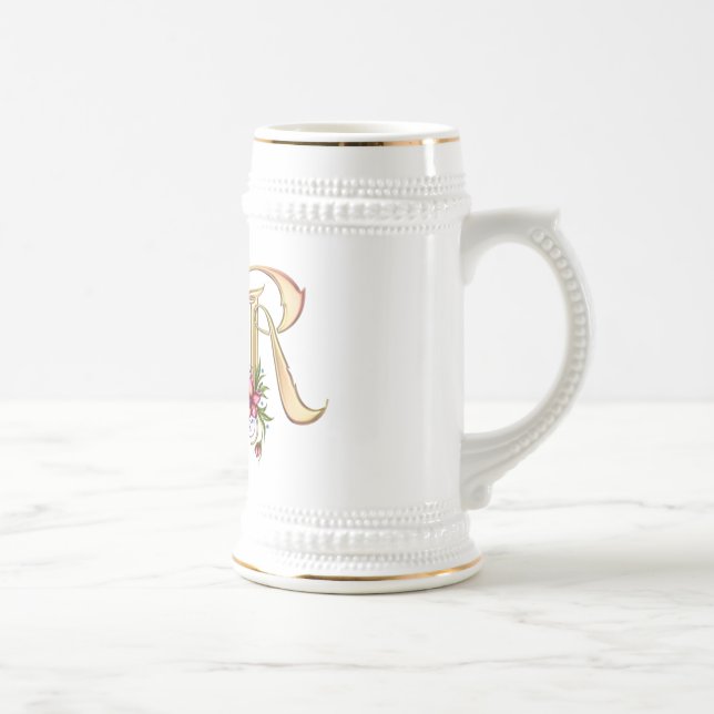 Jarra De Cerveza Monograma R Gift Mug (Derecha)