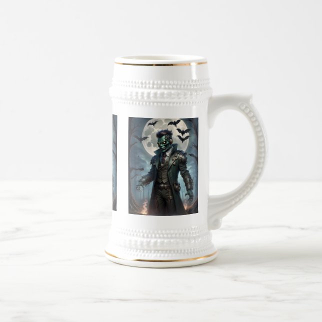 Jarra De Cerveza Monstruo de Frankenstein Steampunk de Halloween (Derecha)