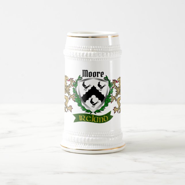 Jarra De Cerveza Moore Irish Shield Beer Stein (Centro)
