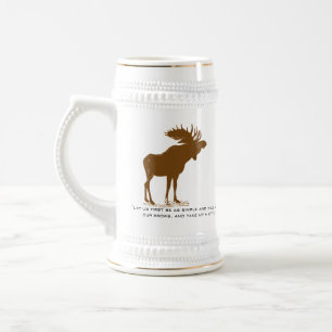 Jarra De Cerveza Moose Stein-Walden, Henry David Thoreau Cita