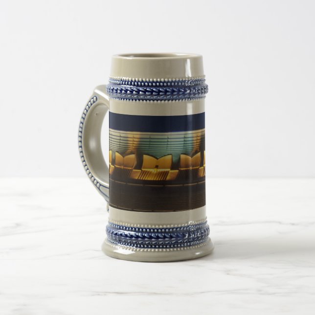 Jarra De Cerveza Motif Gray/Blue 22 oz Stein (Anverso izquierdo)