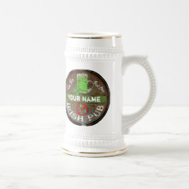 Jarra De Cerveza Muestra irlandesa personalizada del pub