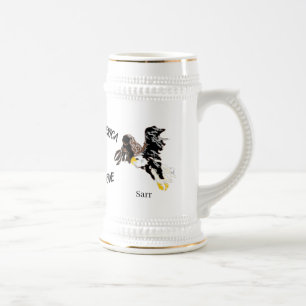 Jarra De Cerveza Mug: Águila calva