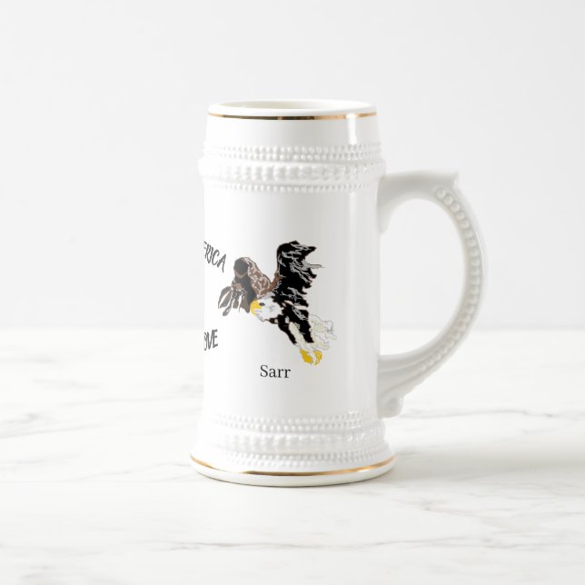 Jarra De Cerveza Mug: Águila calva (Derecha)