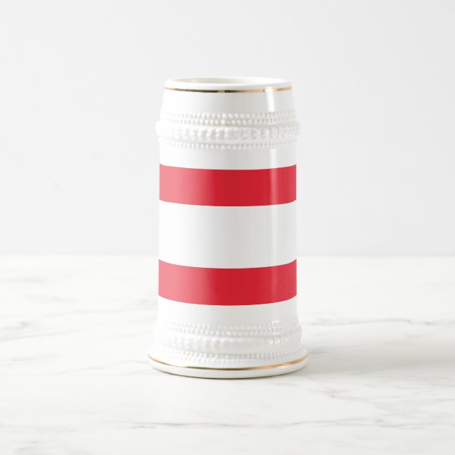 Jarra De Cerveza Mug con bandera de Austria (Centro)