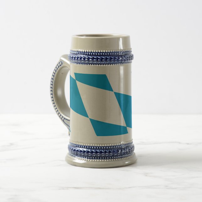Jarra De Cerveza Mug con bandera de Baviera, Alemania (Anverso izquierdo)