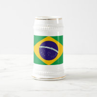 Mug con bandera de Brasil