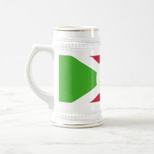Jarra De Cerveza Mug con bandera de Burundi