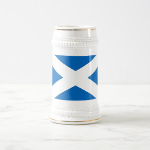 Jarra De Cerveza Mug con bandera de Escocia