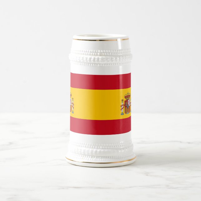Jarra De Cerveza Mug con bandera de España (Centro)