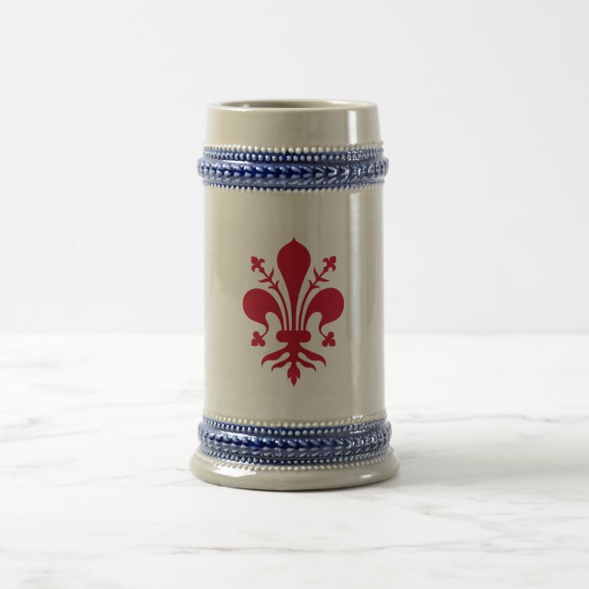 Jarra De Cerveza Mug con bandera de Florencia, Italia (Centro)