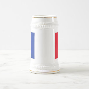 Jarra De Cerveza Mug con bandera de Francia