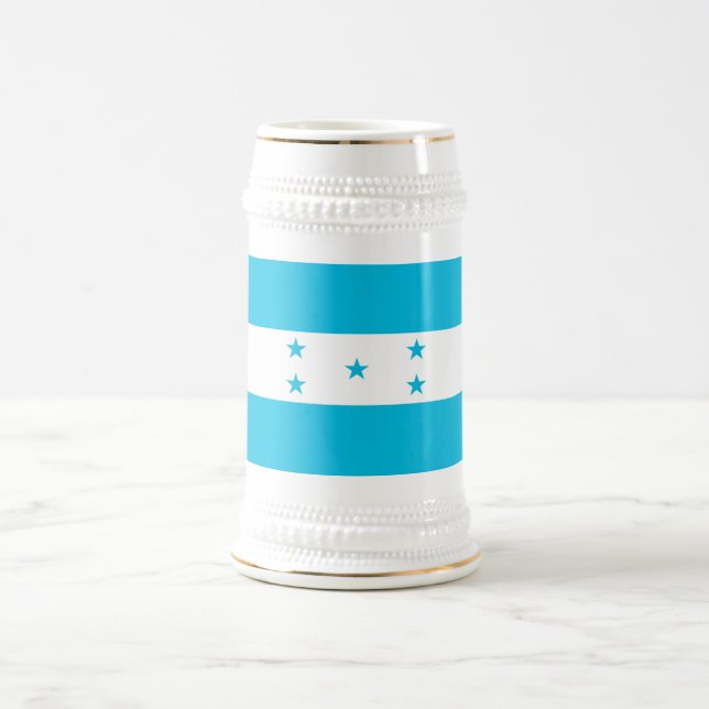 Jarra De Cerveza Mug con bandera de Honduras (Centro)