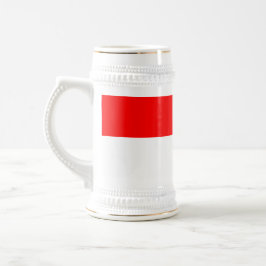 Jarra De Cerveza Mug con bandera de Indonesia