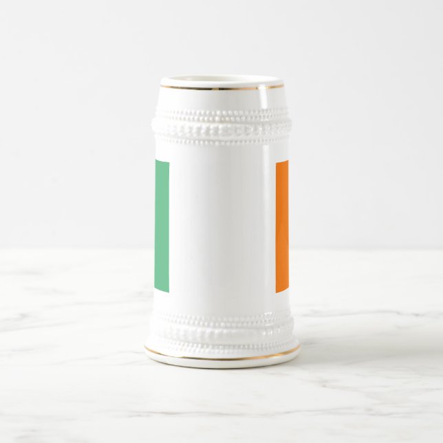 Jarra De Cerveza Mug con bandera de Irlanda (Centro)
