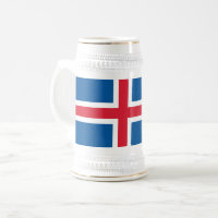 Mug con bandera de Islandia