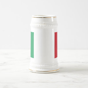 Jarra De Cerveza Mug con bandera de Italia