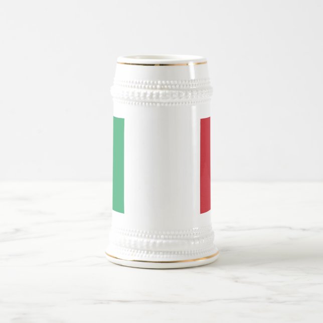 Jarra De Cerveza Mug con bandera de Italia (Centro)
