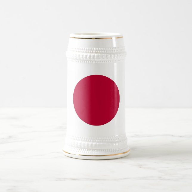Jarra De Cerveza Mug con bandera de Japón (Centro)