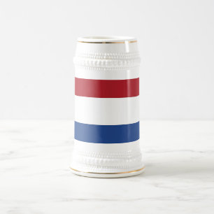 Jarra De Cerveza Mug con bandera de los Países Bajos
