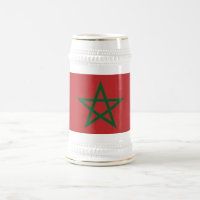Mug con bandera de Marruecos