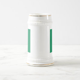 Jarra De Cerveza Mug con bandera de Nigeria