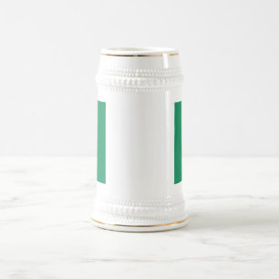 Jarra De Cerveza Mug con bandera de Nigeria