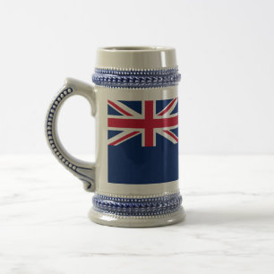Jarra De Cerveza Mug con bandera de Nueva Zelanda
