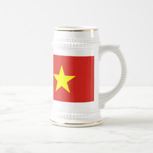 Jarra De Cerveza Mug con bandera de Vietnam