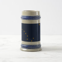 Mug con bandera del estado de Alaska - Estados Uni