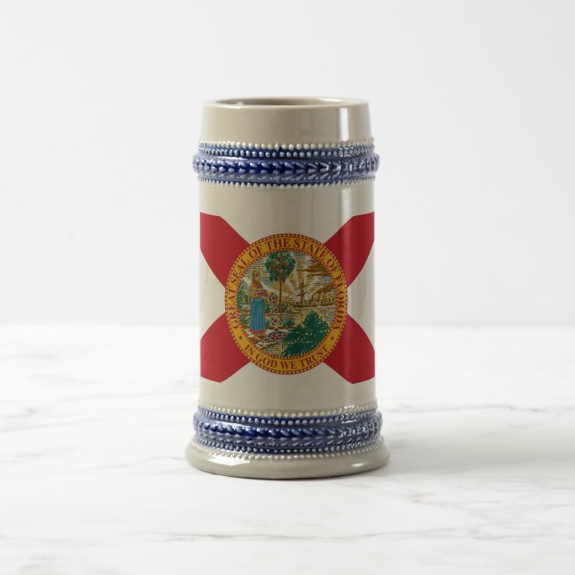 Jarra De Cerveza Mug con bandera del estado de Florida - Estados Un (Centro)