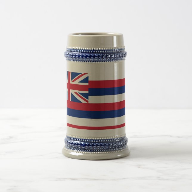 Jarra De Cerveza Mug con bandera del estado de Hawaii - Estados Uni (Centro)
