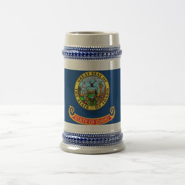 Jarra De Cerveza Mug con bandera del estado de Idaho - Estados Unid (Centro)