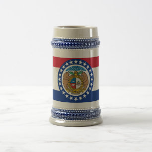 Jarra De Cerveza Mug con bandera del estado de Misuri - Estados Uni