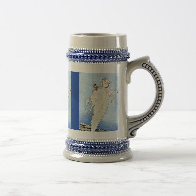 Jarra De Cerveza Mug de caballo alado (Derecha)