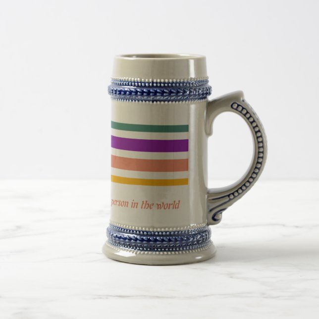 Jarra De Cerveza Mug de la persona más bella y querida (Derecha)